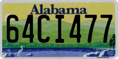 AL license plate 64CI477