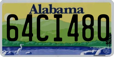 AL license plate 64CI480