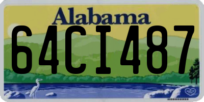 AL license plate 64CI487