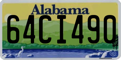 AL license plate 64CI490