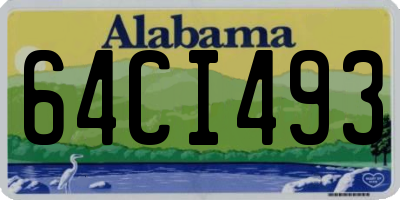 AL license plate 64CI493