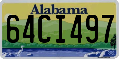 AL license plate 64CI497