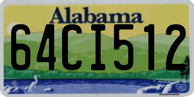 AL license plate 64CI512