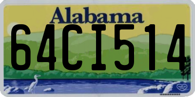 AL license plate 64CI514