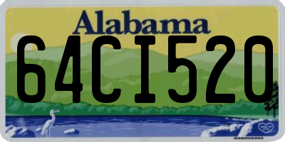 AL license plate 64CI520