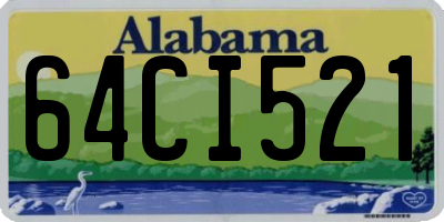 AL license plate 64CI521
