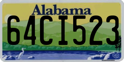 AL license plate 64CI523