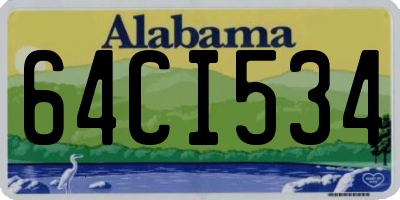AL license plate 64CI534