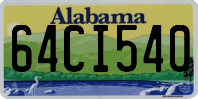 AL license plate 64CI540