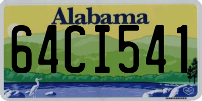 AL license plate 64CI541