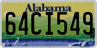 AL license plate 64CI549