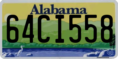 AL license plate 64CI558