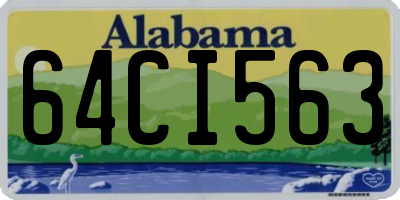 AL license plate 64CI563