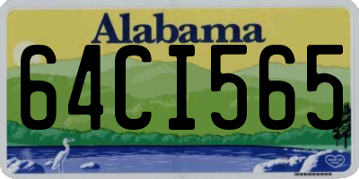 AL license plate 64CI565
