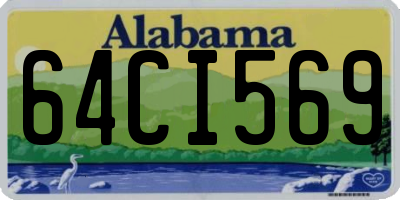 AL license plate 64CI569