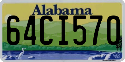 AL license plate 64CI570