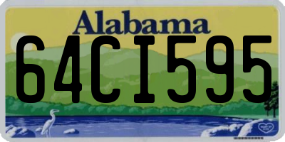 AL license plate 64CI595