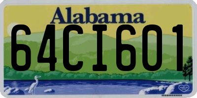 AL license plate 64CI601