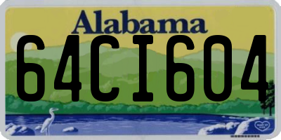 AL license plate 64CI604
