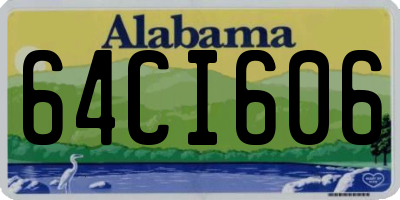 AL license plate 64CI606