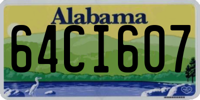 AL license plate 64CI607
