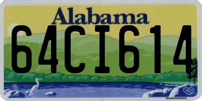 AL license plate 64CI614