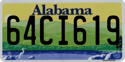 AL license plate 64CI619