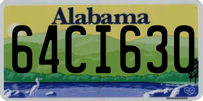 AL license plate 64CI630