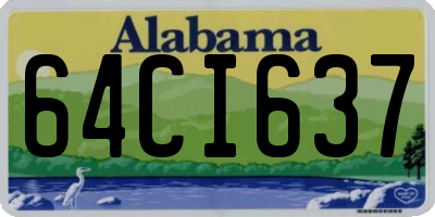 AL license plate 64CI637