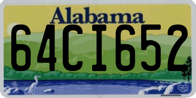 AL license plate 64CI652