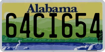 AL license plate 64CI654