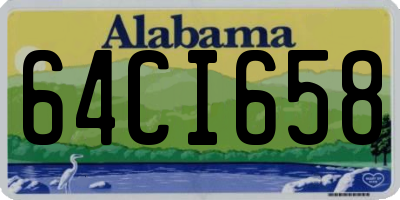 AL license plate 64CI658