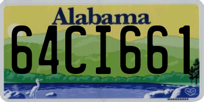 AL license plate 64CI661