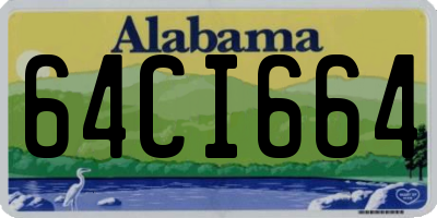 AL license plate 64CI664