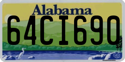 AL license plate 64CI690