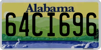 AL license plate 64CI696