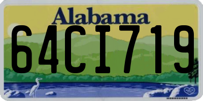 AL license plate 64CI719