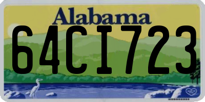 AL license plate 64CI723