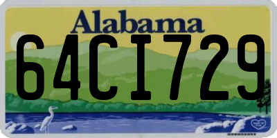 AL license plate 64CI729