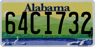 AL license plate 64CI732