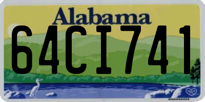 AL license plate 64CI741