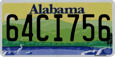 AL license plate 64CI756