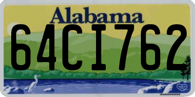 AL license plate 64CI762