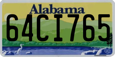 AL license plate 64CI765