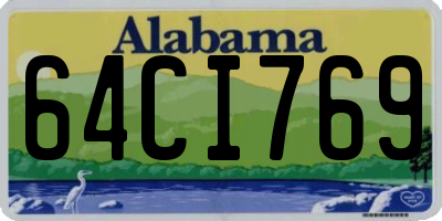 AL license plate 64CI769