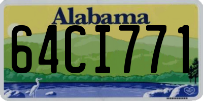 AL license plate 64CI771