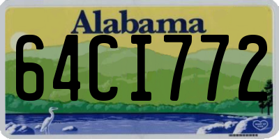 AL license plate 64CI772