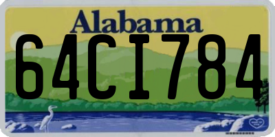 AL license plate 64CI784