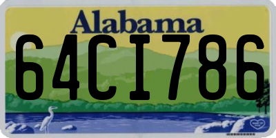 AL license plate 64CI786