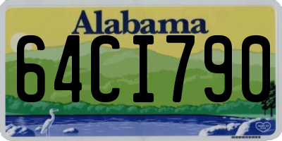 AL license plate 64CI790